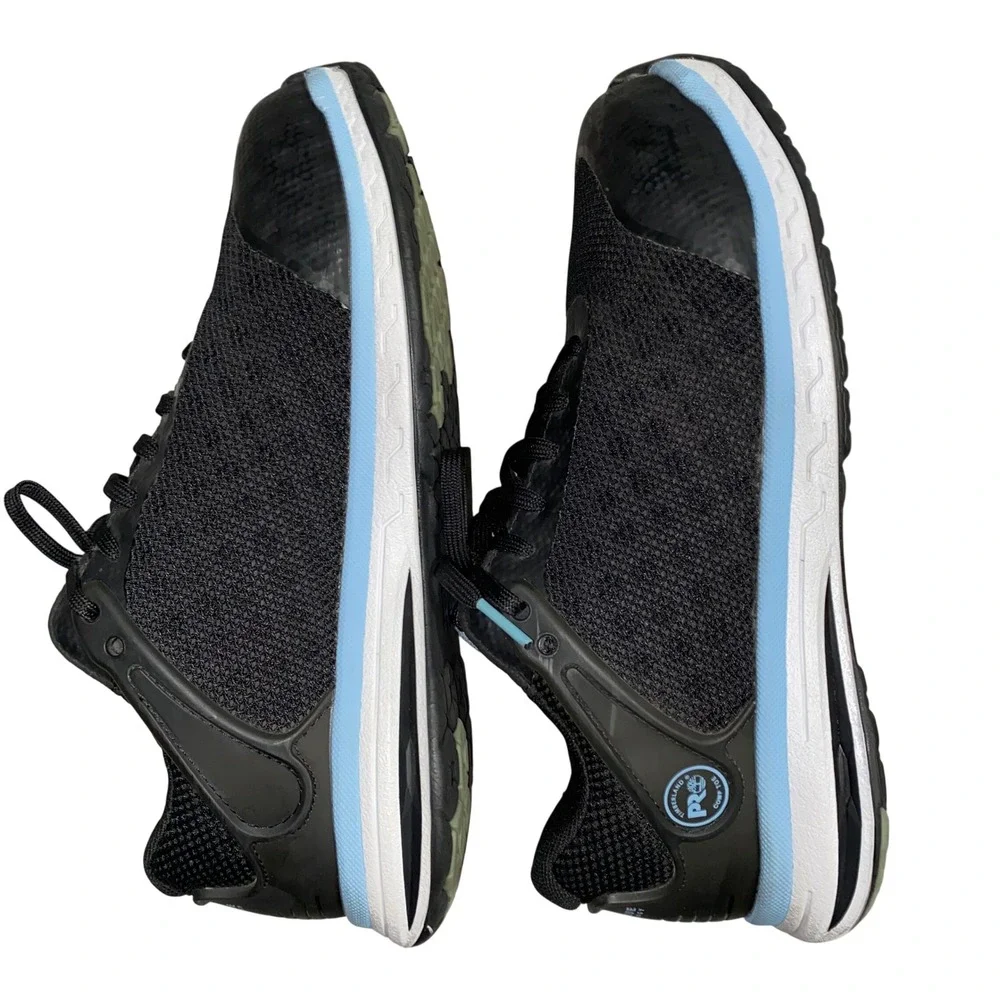 Timberland PRO Womens ReBOTL Composite Toe ESD Work Shoes Black Blue A5S6P Sz 7